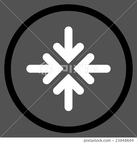 Quadro Collide Arrows Icon Quadro Collide Arrows Icon 23848604