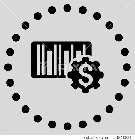 圖庫插圖: barcode price setup icon