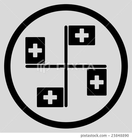 Hospital Flags Icon 23848890