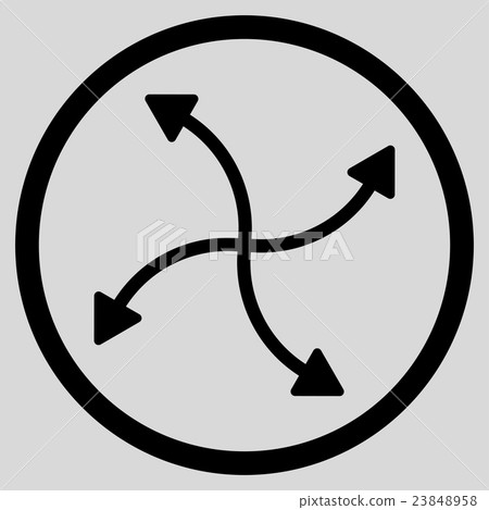 Swirl Arrows Icon Swirl Arrows Icon 23848958