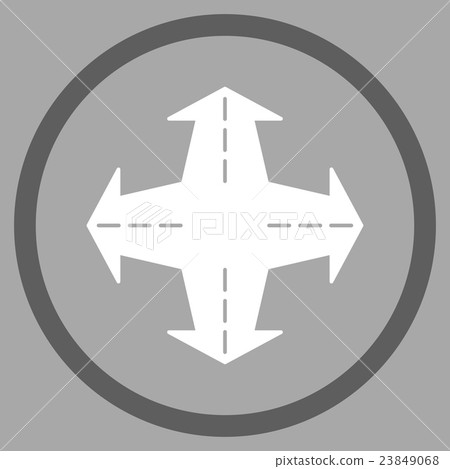 Intersection Directions Icon - Stock Illustration [23849068] - PIXTA