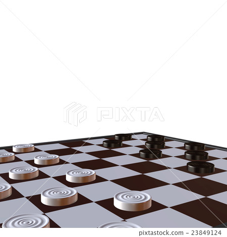 3d illustration of chess situation 3d illustration of chess situation 23849124