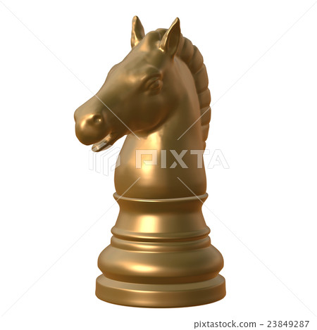 isolated chess figurine 3d illustration isolated chess figurine 3d illustration 23849287