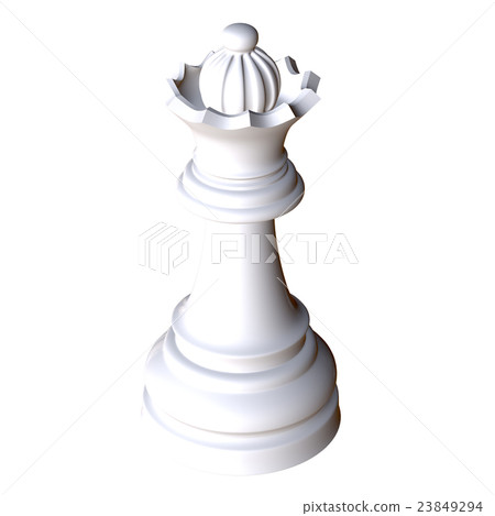 isolated chess figurine 3d illustration 23849294