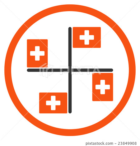 Hospital Flags Icon Hospital Flags Icon 23849908