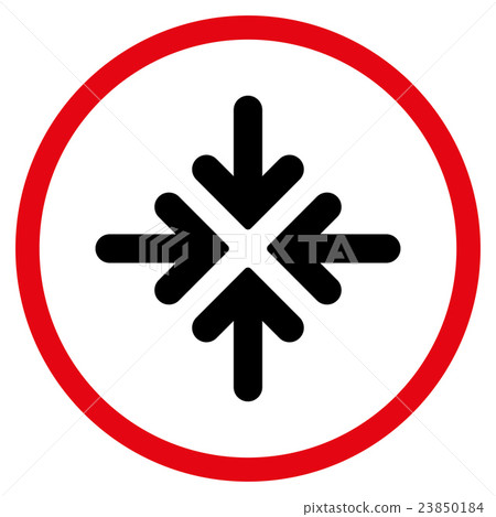 Quadro Collide Arrows Icon 23850184