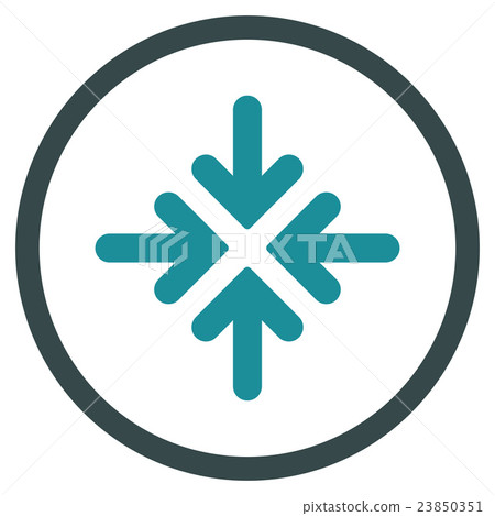 Quadro Collide Arrows Icon 23850351
