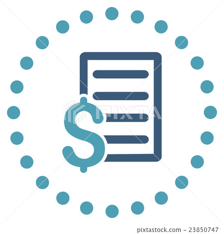 Contract Flat Icon Contract Flat Icon 23850747