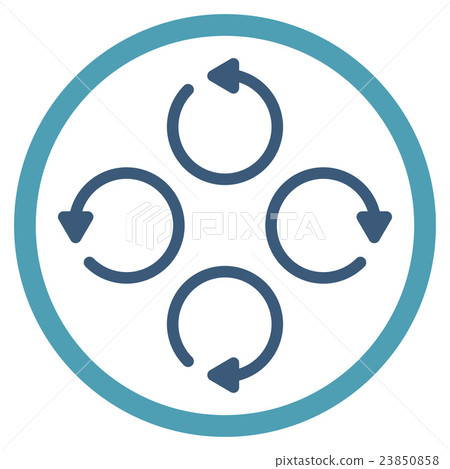 Rotation Flat Icon Rotation Flat Icon 23850858