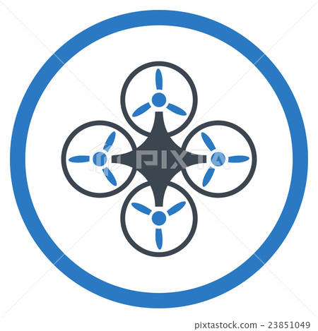 Drone Flat Icon - Stock Illustration [23851049] - PIXTA