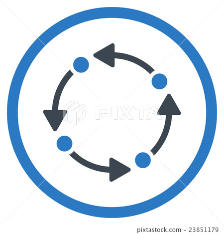 Rotate Flat Icon 23851179