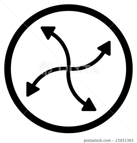 Swirl Arrows Icon Swirl Arrows Icon 23851365