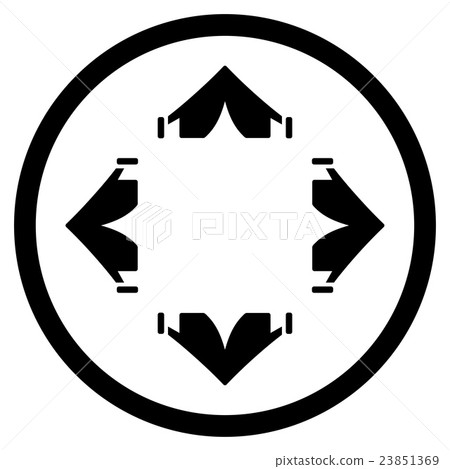 Tent Camp Icon Tent Camp Icon 23851369
