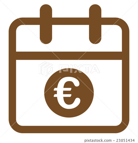 Euro Date Icon Euro Date Icon 23851434
