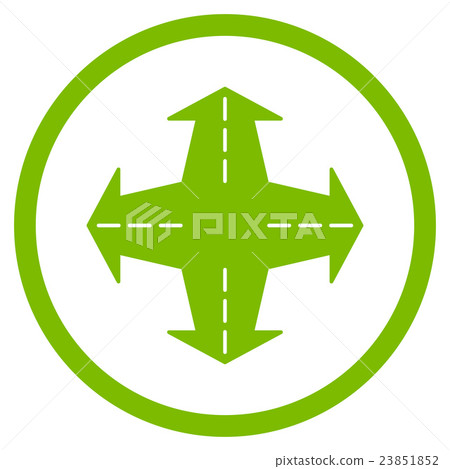 Intersection Directions Icon Intersection Directions Icon 23851852