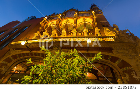 Exterior of Palace of Catalan Music in Barcelona 23851872