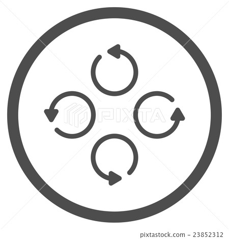 Rotation Flat Icon 23852312