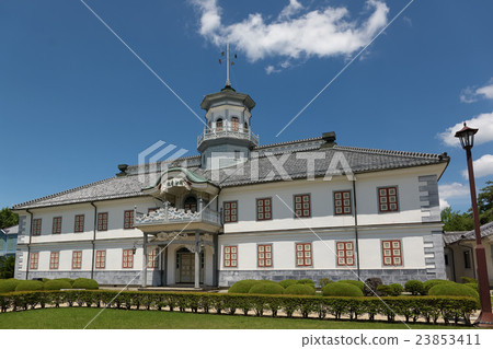 Old Bribery School of Midsummer seen from the front yard, Matsumoto-shi, Nagano Prefecture 23853411