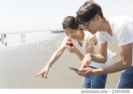 Pokemon GO image blue sky couple beach resort Shonan Enoshima style monster discovery Pokemon GO image blue sky couple beach resort Shonan Enoshima style monster discovery 23854080