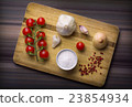 Tomato, garlic, onion and spices Tomato, garlic, onion and spices 23854934