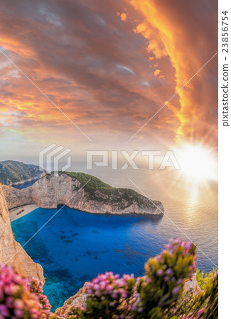 Navagio beach with shipwreck on Zakynthos, Greece 23856754