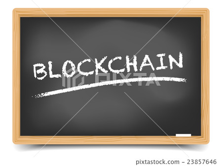 Blackboard Concept Blockchain Blackboard Concept Blockchain 23857646