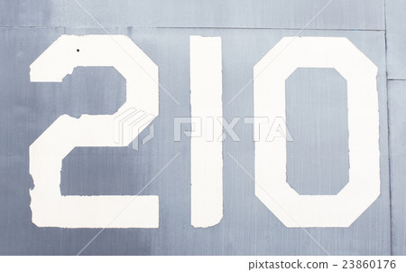 Painted number on an old war plane Painted number on an old war plane 23860176