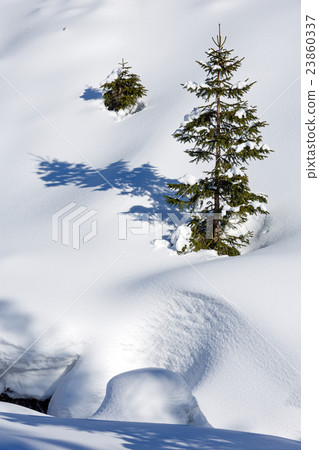 Winter mountain landscape. Winter mountain landscape. 23860337