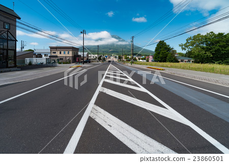 Road and Mount Yotei Road and Mount Yotei 23860501