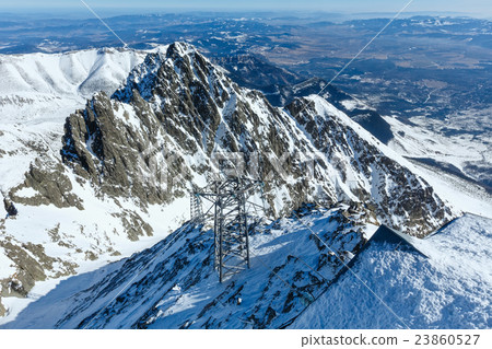Winter mountain landscape. Winter mountain landscape. 23860527