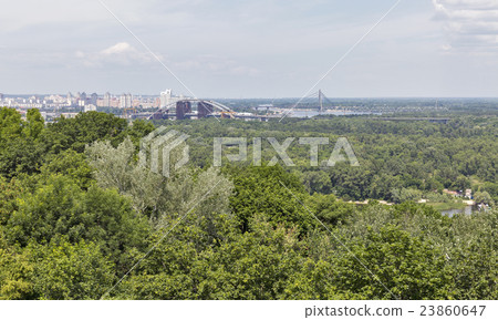 Kiev cityscape aerial view, Ukraine 23860647