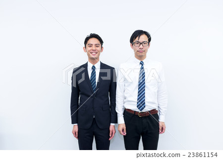 商人排隊微笑 23861154