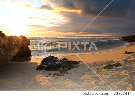 Sunset and beach 23862414