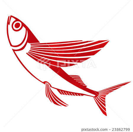 飛行的飛魚例證 23862799