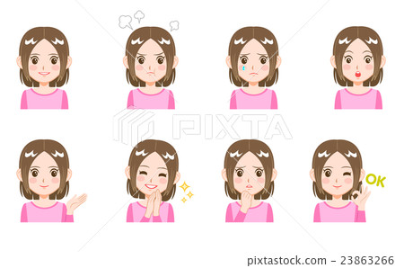 婦女/面部表情集 婦女/面部表情集 23863266