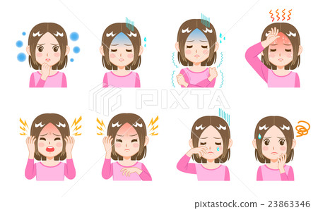 Women / facial expression sets 23863346