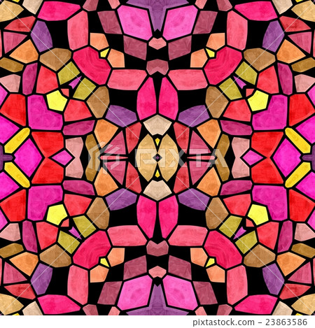mosaic kaleidoscope seamless texture background 23863586