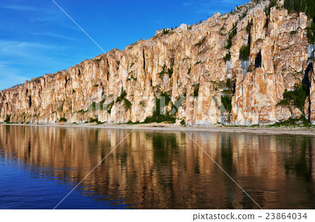 Lena Pillars National Park at sunset time Lena Pillars National Park at sunset time 23864034