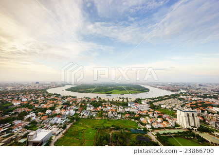 Panoramic view of Thanh Da peninsula, Saigon 23866700