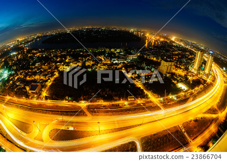 Panoramic view of Thanh Da peninsula, Saigon 23866704