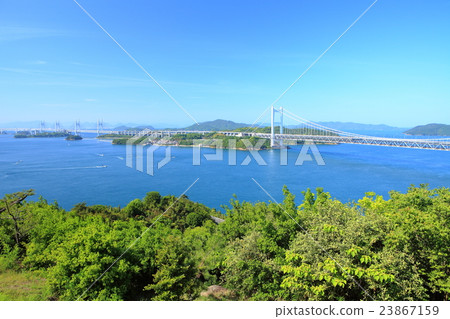 Seto Ohashi Bridge seen from Washuzan Seto Ohashi Bridge seen from Washuzan 23867159