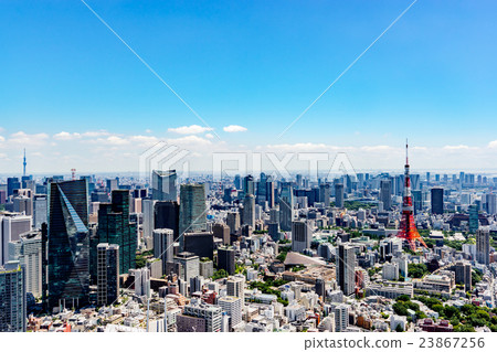[東京]東京塔和城市景觀 23867256