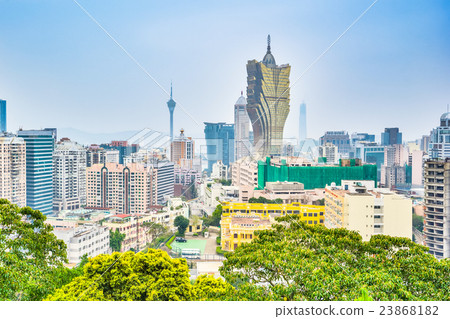 Cityscape view of Macau, China Cityscape view of Macau, China 23868182