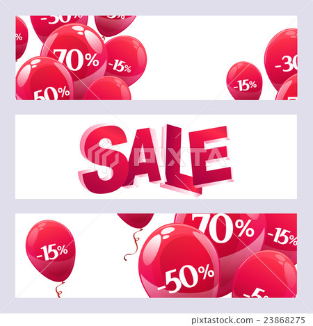 balloons with discount sign balloons with discount sign 23868275