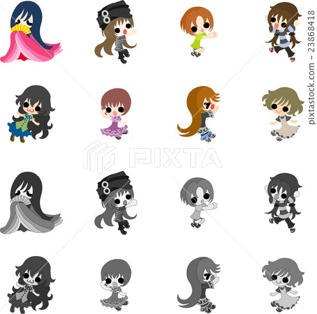 Small and cute people icon - Stock Illustration [23868418] - PIXTA