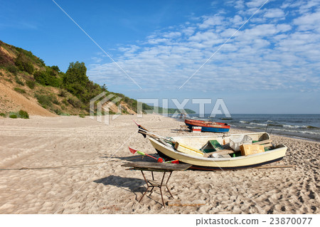 Fishing Boats on Baltic Sea Beach 23870077