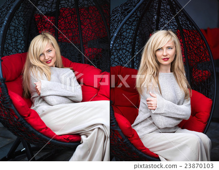 blond Caucasian woman 23870103