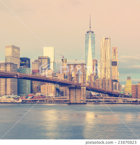 New York City - sunrise view of Manhattan 23870823