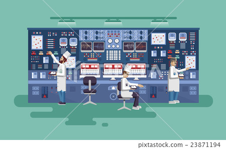 illustration interior science base, nuclear power 23871194