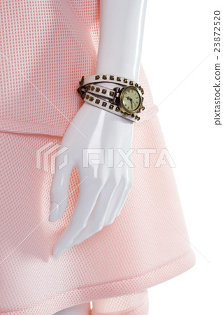 Classic watch on female mannequin.  23872520